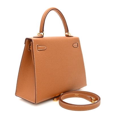 Hermes Epsom Horseshoe Kelly Sellier 25 Gold 3 of 10