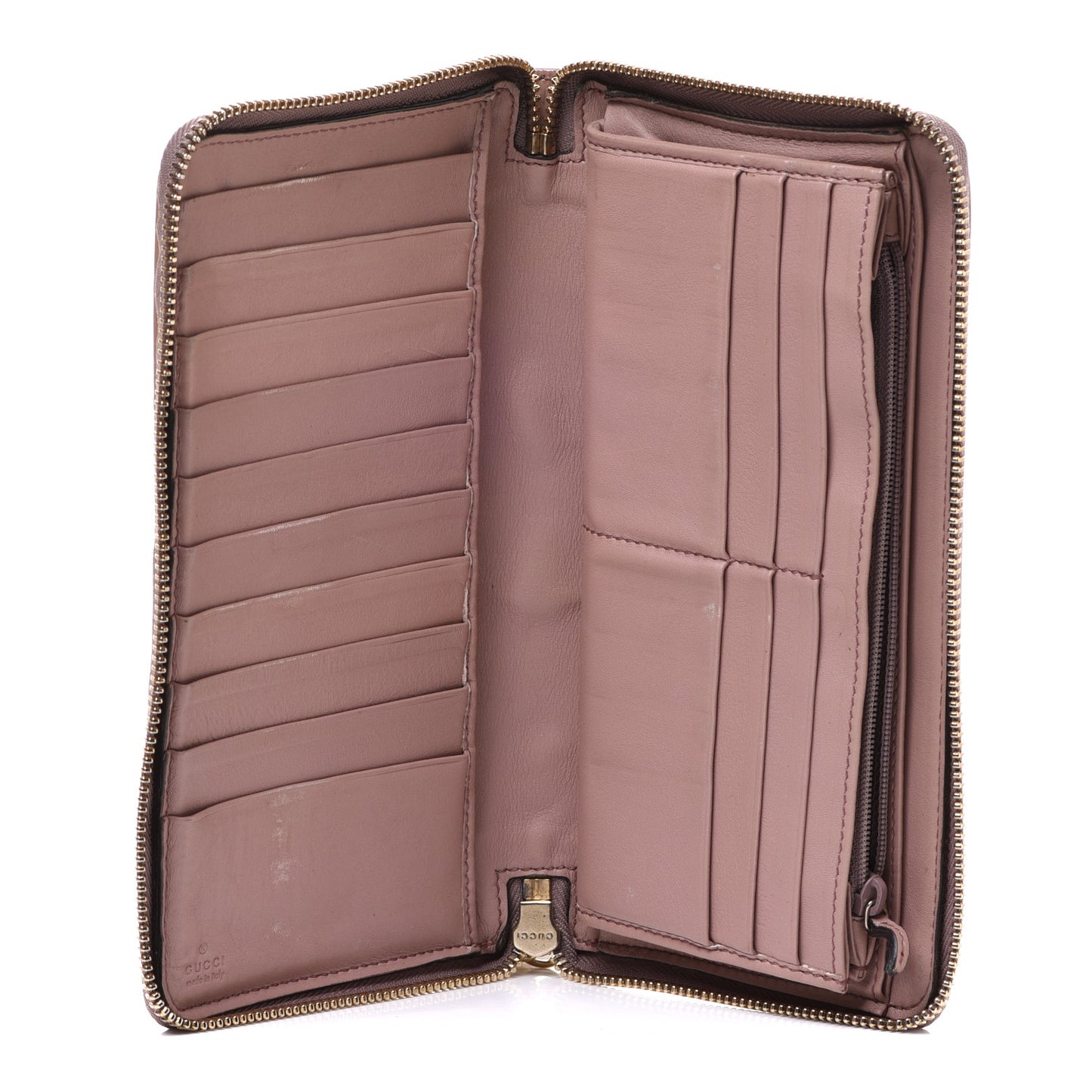 Patent Soho Zip Around Wallet Dark Cipria