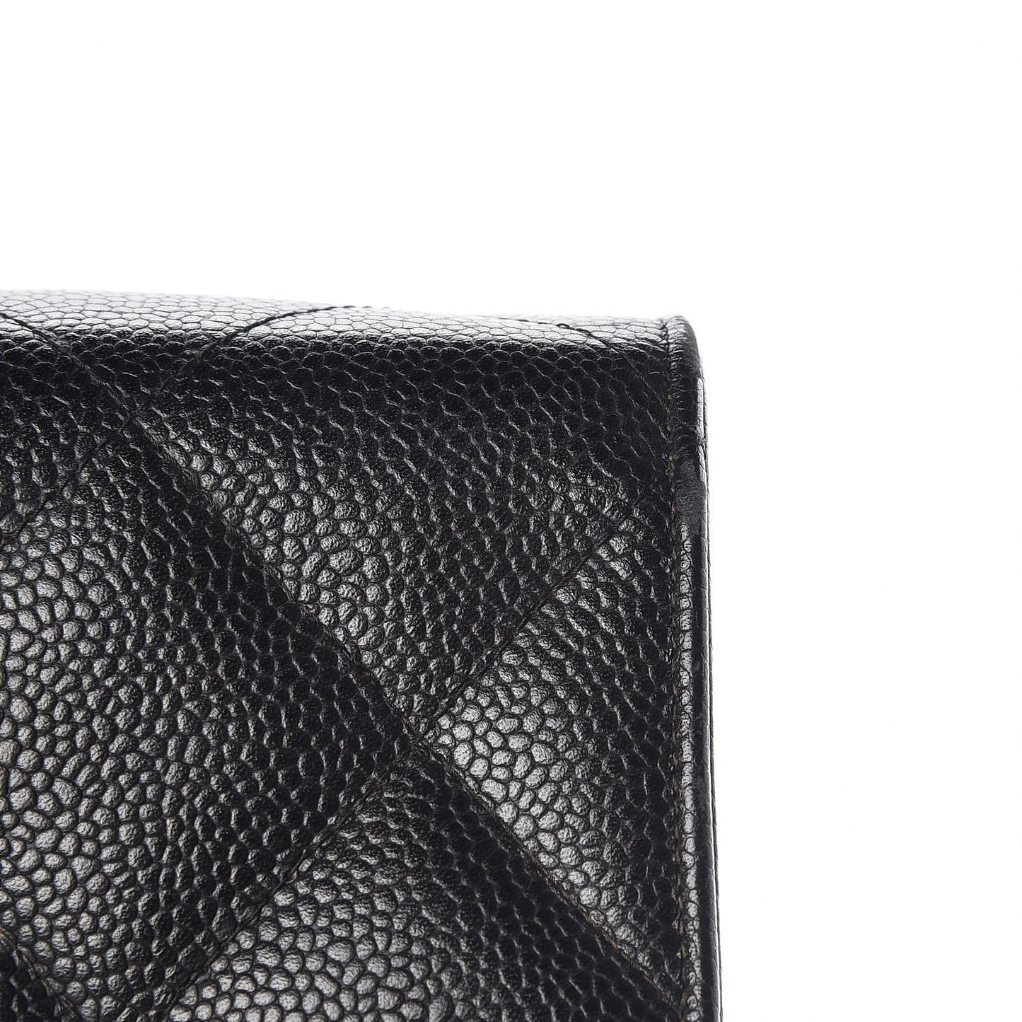Caviar Quilted Briefcase Laptop Bag Black