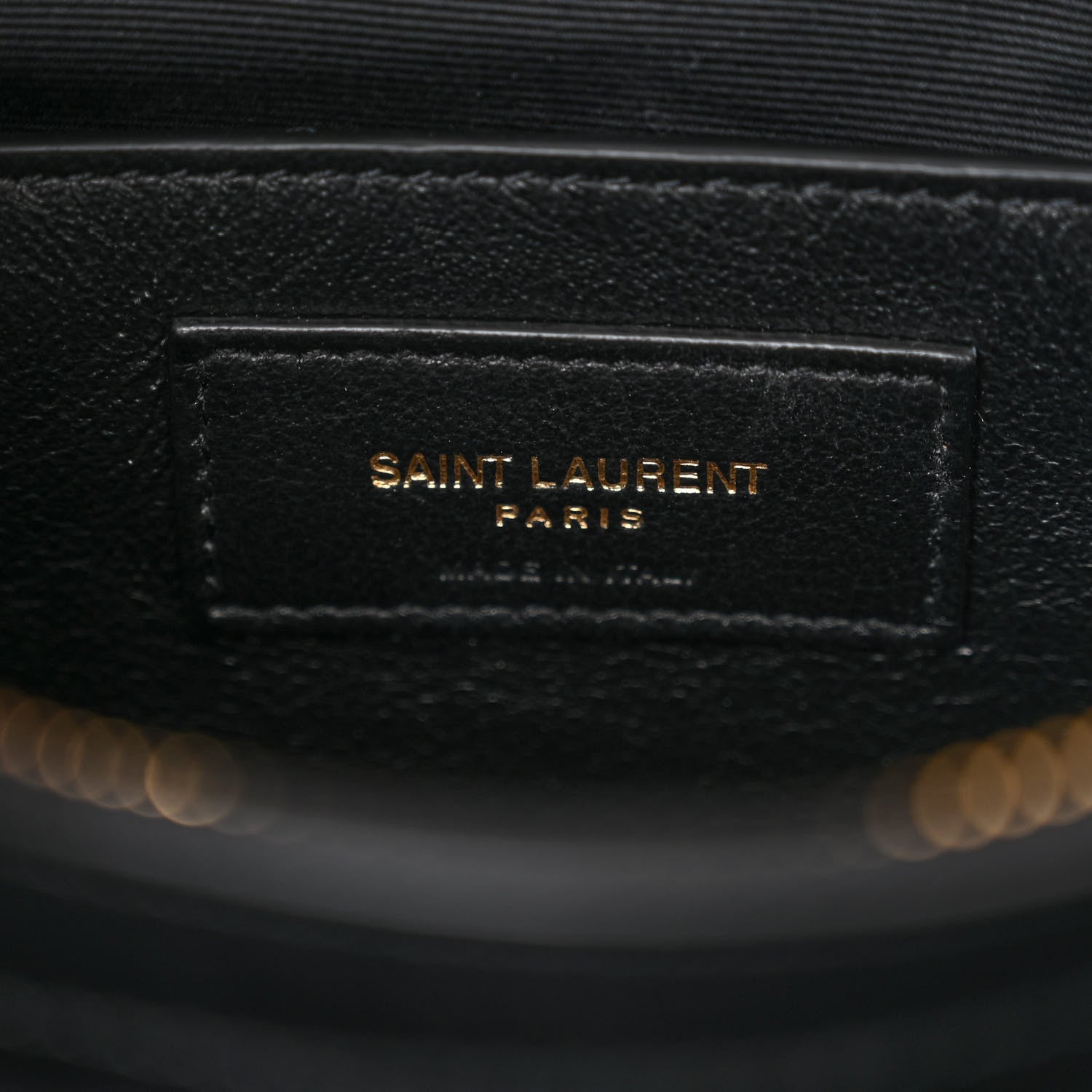 Saint Laurent Sheepskin Matelasse Chevron Monogram Medium College Bag Black 6 of 11