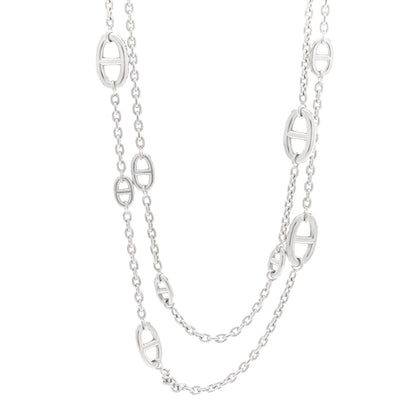 Hermes Sterling Silver Farandole Necklace 120 2 of 9