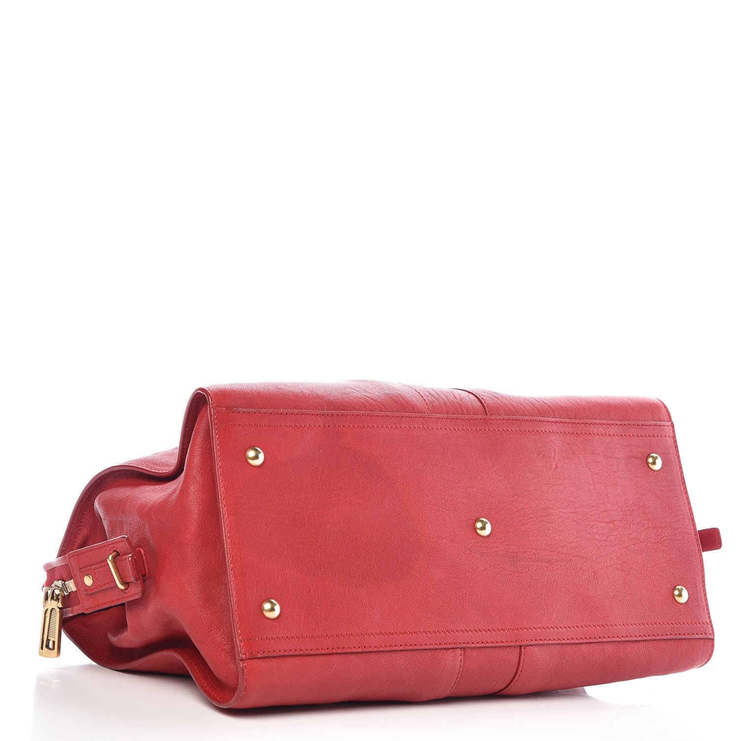 Saint Laurent Sheepskin Medium Cabas ChYc Rouge Orient 4 of 23