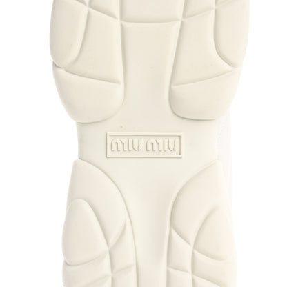 Miu Miu Nappa Quilted Sneakers 35 White 8 of 13