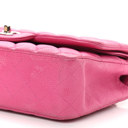 Chanel Iridescent Caviar Quilted Medium Double Flap Pink 5 of 10