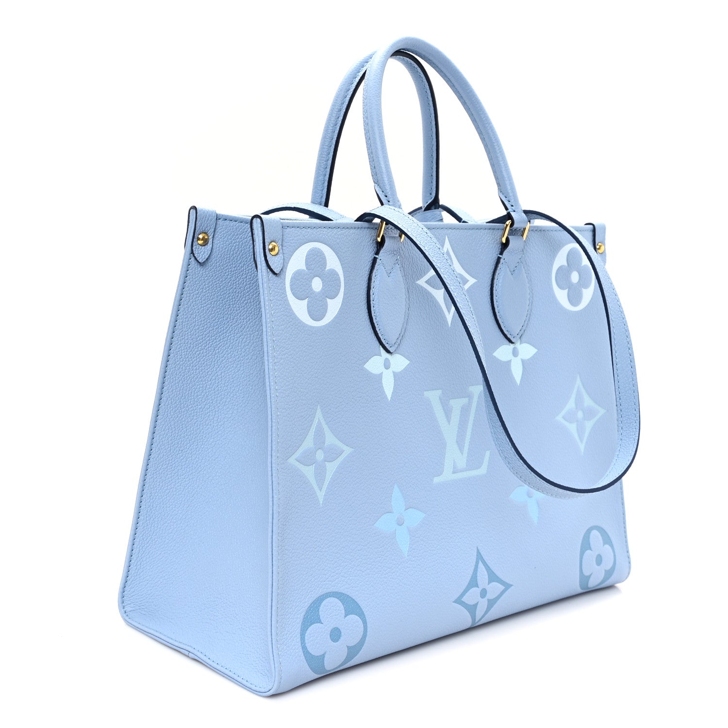 Louis Vuitton Empreinte Monogram Giant By The Pool Onthego MM Summer Blue 3 of 9