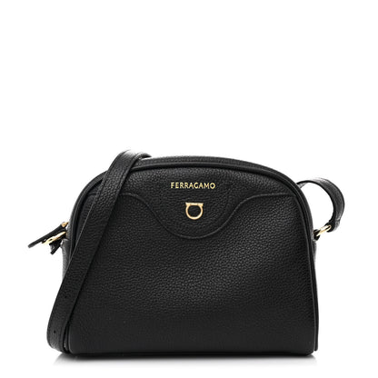 Salvatore Ferragamo Calfskin Travel Camera Crossbody Bag Black 1 of 10