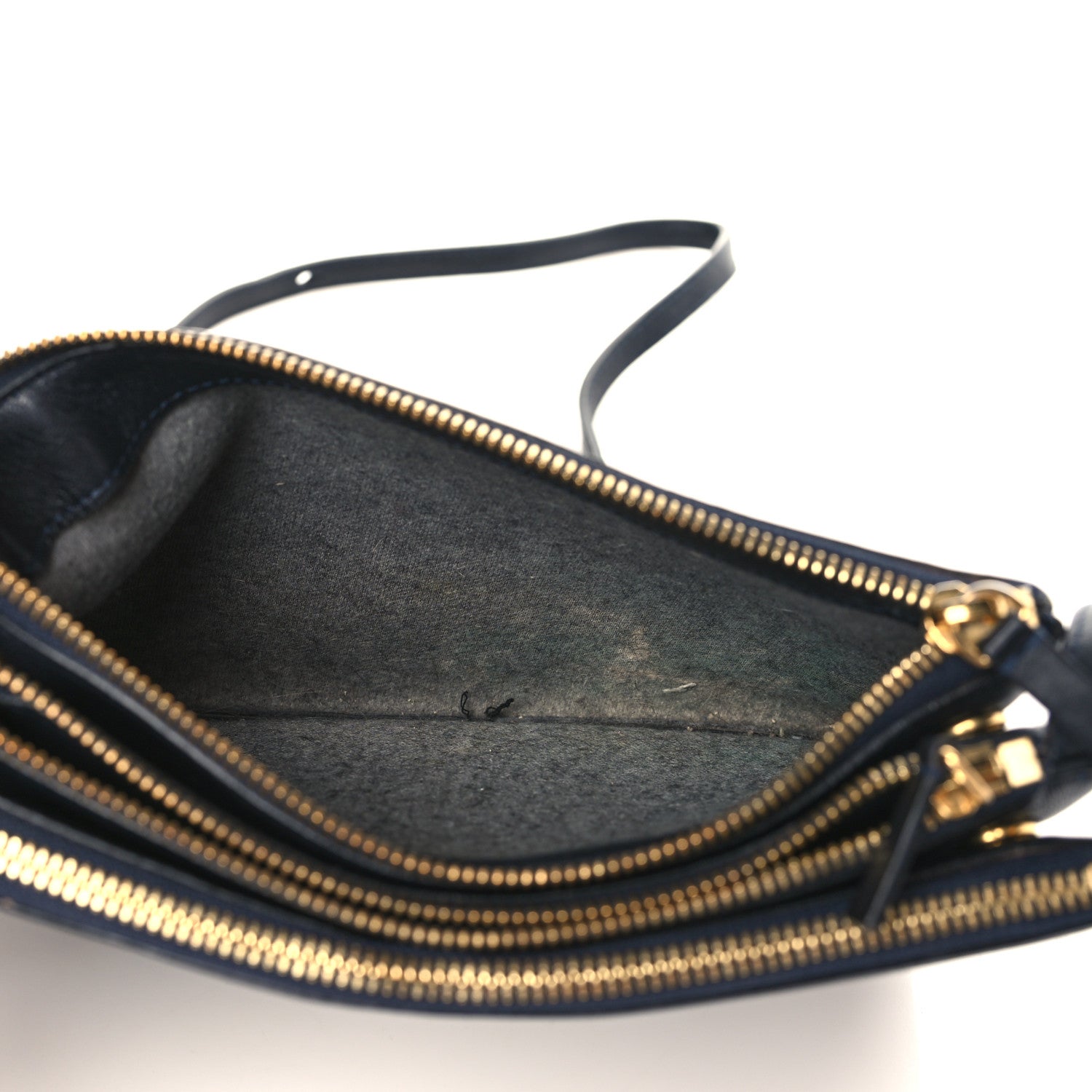 Celine Lambskin Small Trio Crossbody Bag Black 5 of 10