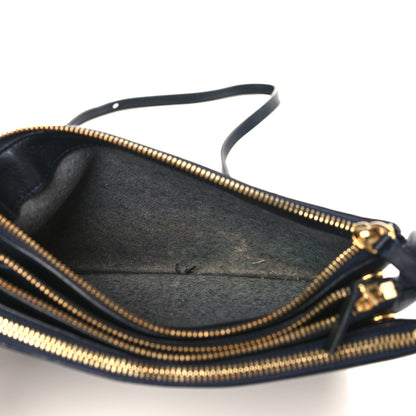 Celine Lambskin Small Trio Crossbody Bag Black 5 of 10