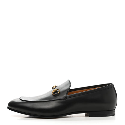Gucci Calfskin Horsebit Mens Jordaan Loafers 11 Black 1 of 11