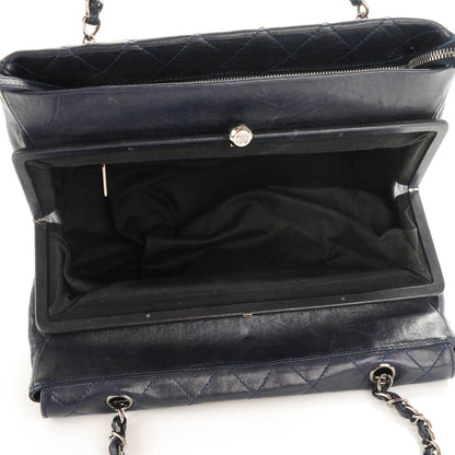 Chanel Lambskin Quilted Ritz Flap Navy 5 of 7