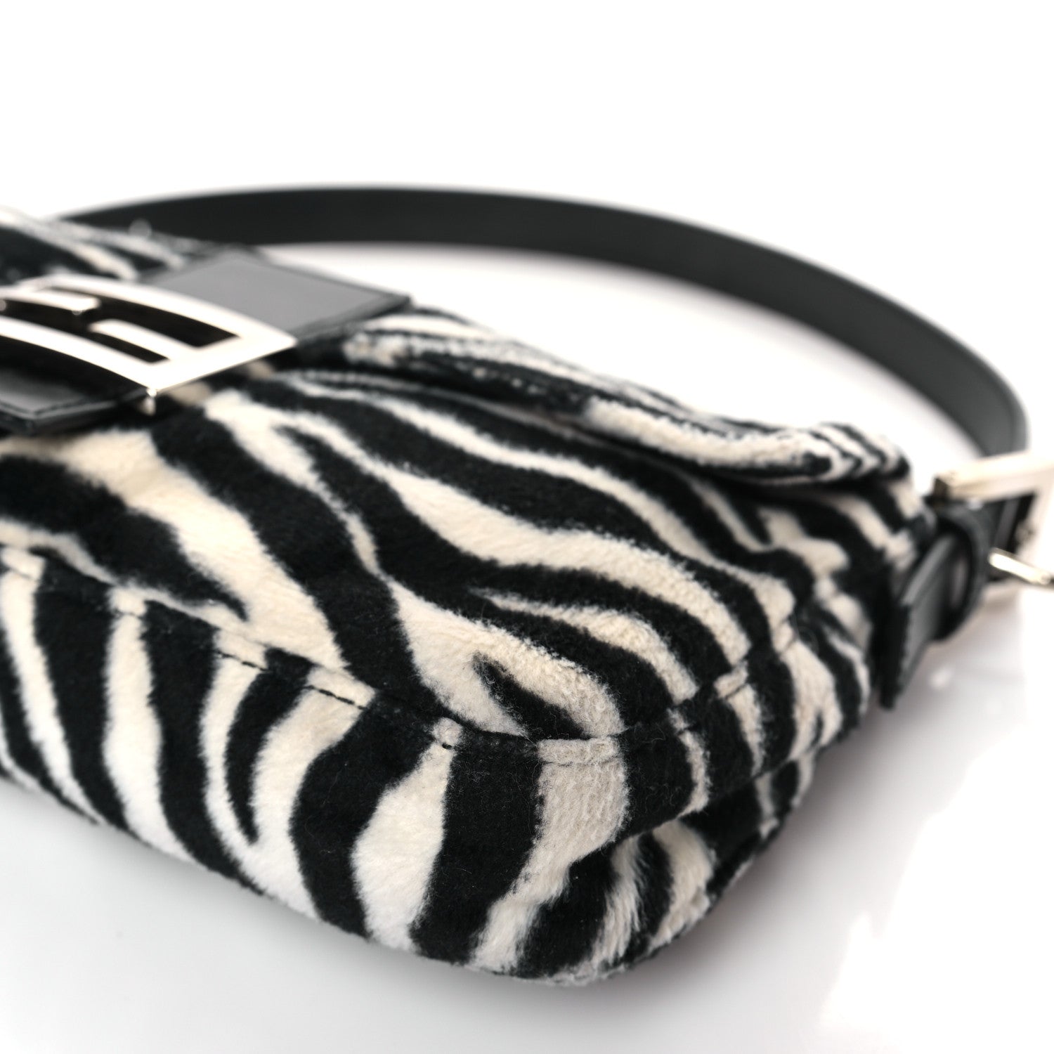 Fendi Zebra Print Baguette Black White 9 of 9
