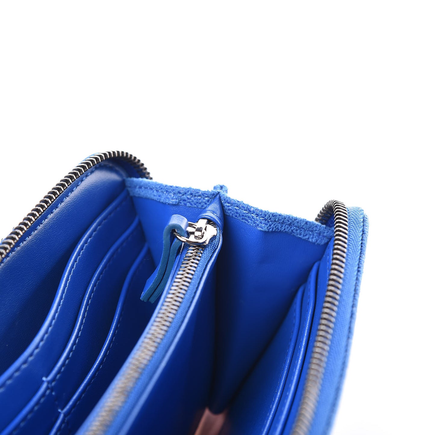 Shaggy Deer Falabella Zip Around Wallet Blue