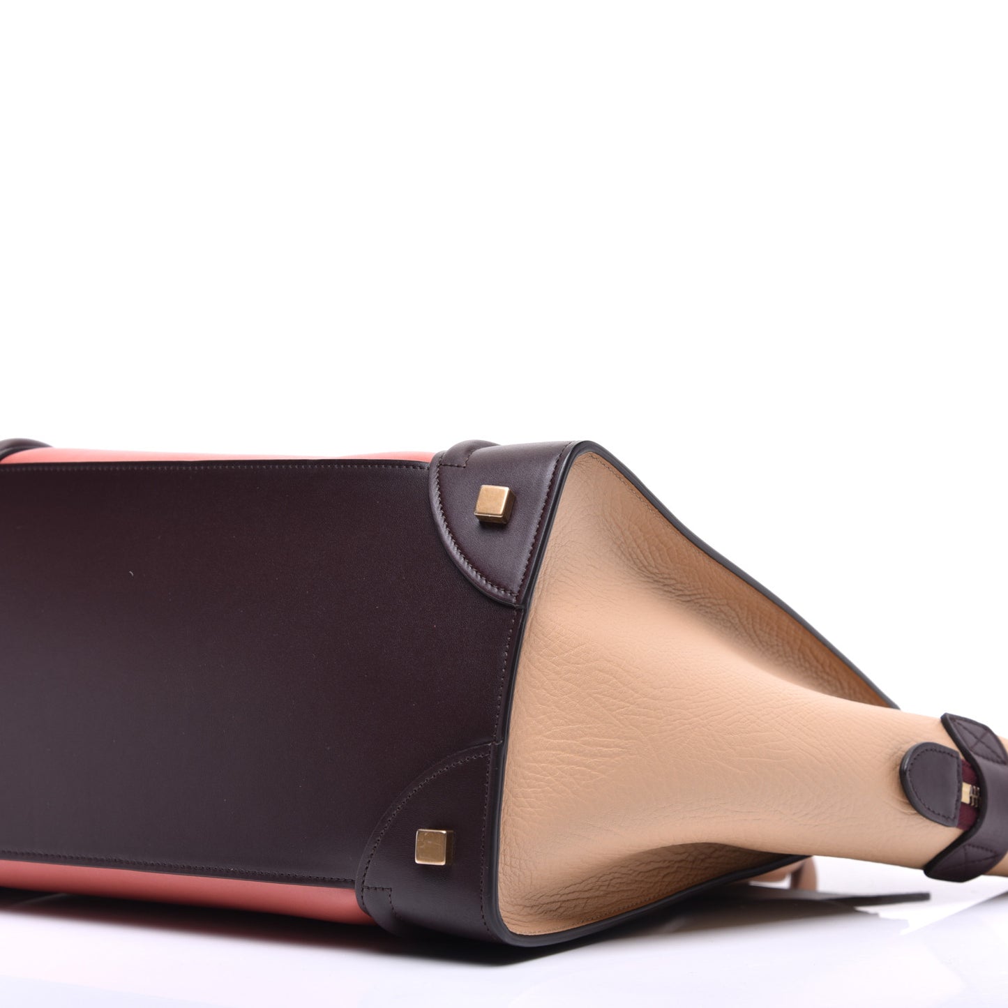 Elephant Calfskin Mini Tri-Color Luggage Terracotta
