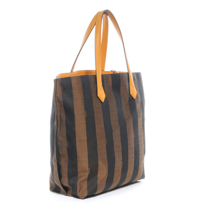 Fendi Jacquard Calfskin Pequin All In Shopper Tote Tobacco Yellow 3 of 8