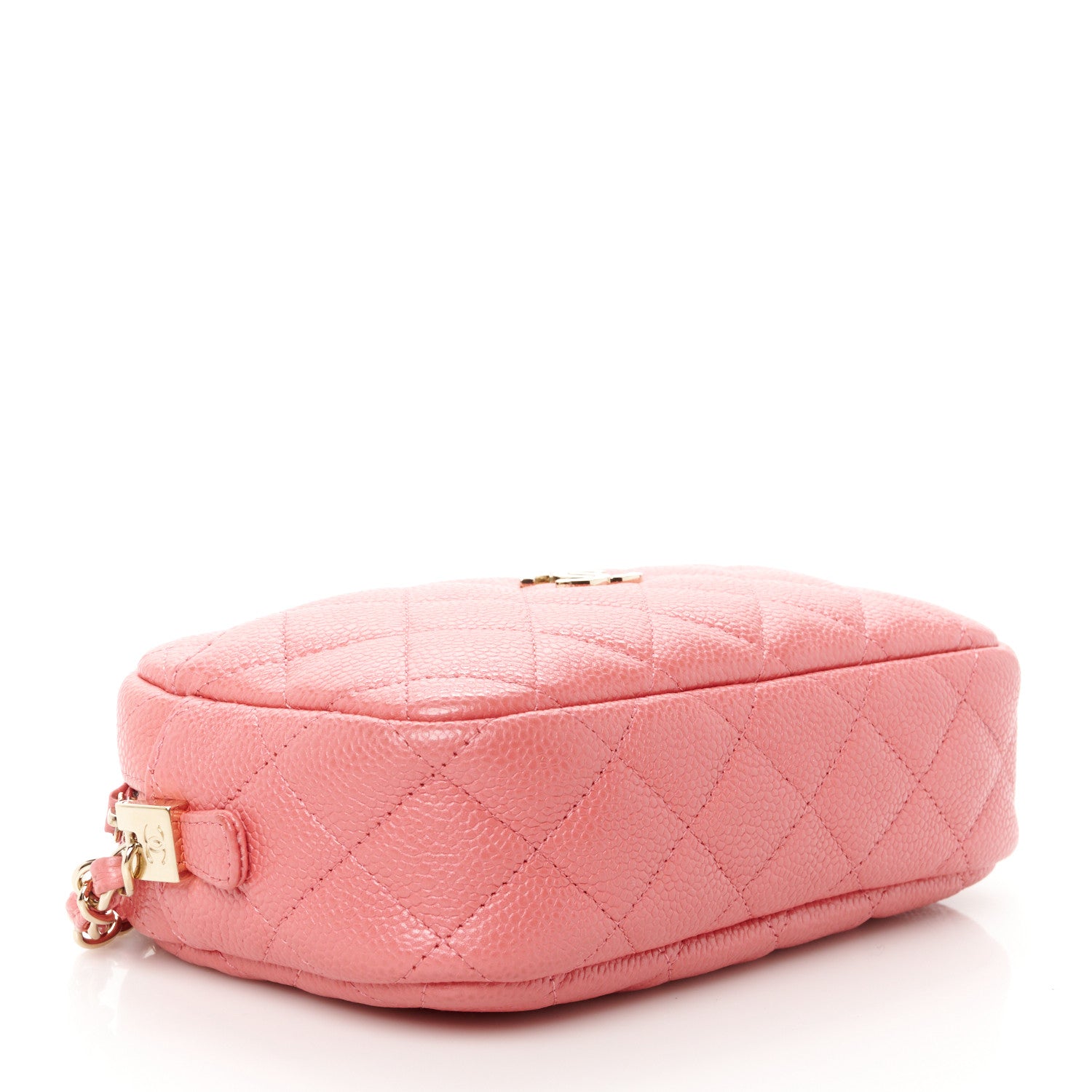 Chanel Iridescent Caviar Small Timeless Camera Case Coral 4 of 10