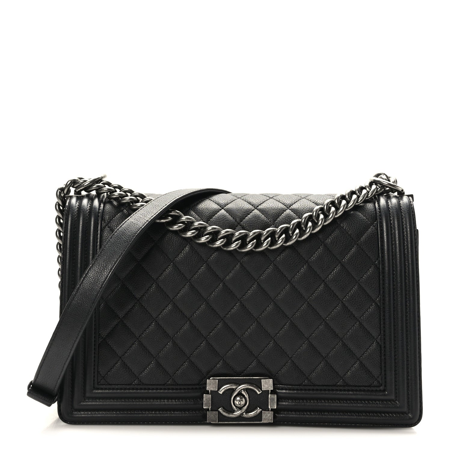 Chanel Caviar Quilted New Medium Boy Flap Black 1 of 9