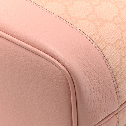 Gucci GG Supreme Monogram Textured Dollar Calfskin Medium Ophidia Shoulder Tote Bag Rose Pink 13 of 13