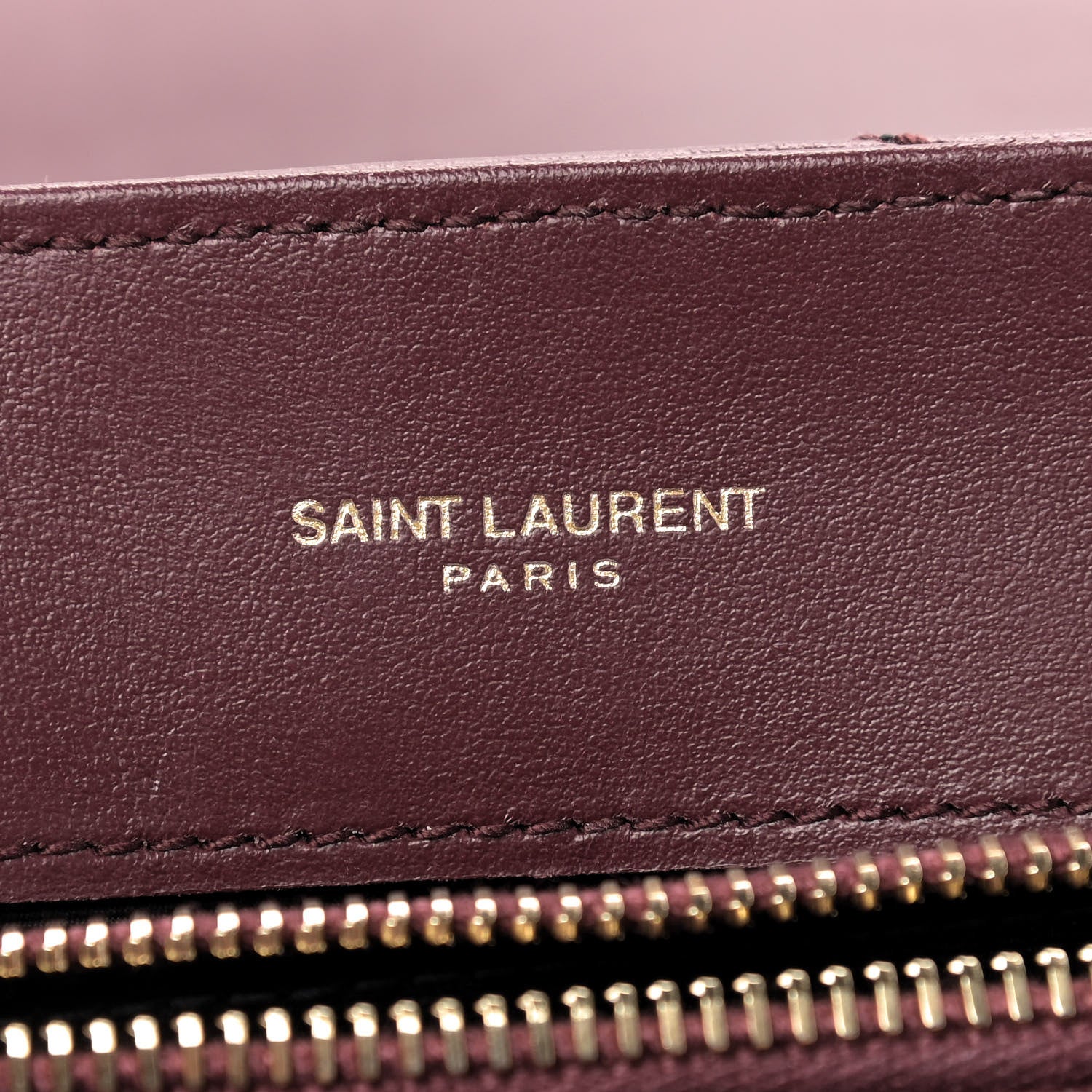 Saint Laurent Calfskin Y Quilted Monogram Small Loulou Chain Satchel Dark Legion Red 8 of 10