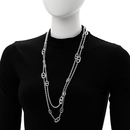 Hermes Sterling Silver Farandole Necklace 160 2 of 7