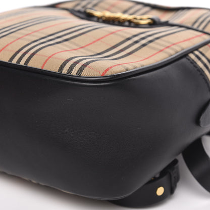 Burberry Smooth Calfskin 1983 Knight Check Link Backpack Black 7 of 8