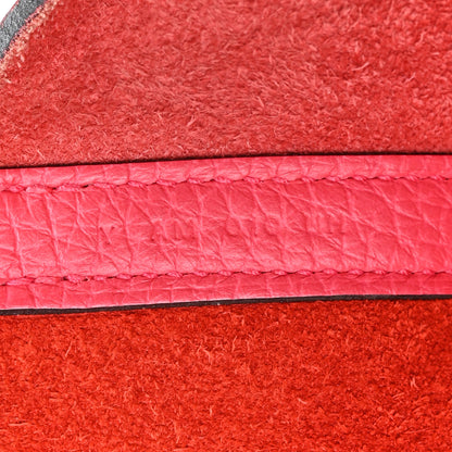 Hermes Taurillon Clemence Casaque Picotin Lock 22 MM Rouge De Coeur Rose Extreme Bleu Zanzibar 7 of 12