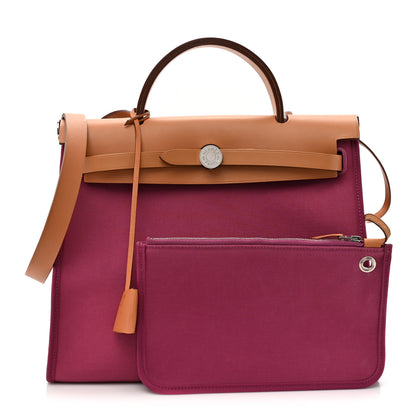 Hermes Vache Hunter Toile Herbag Zip 31 PM Tosca 3 of 15