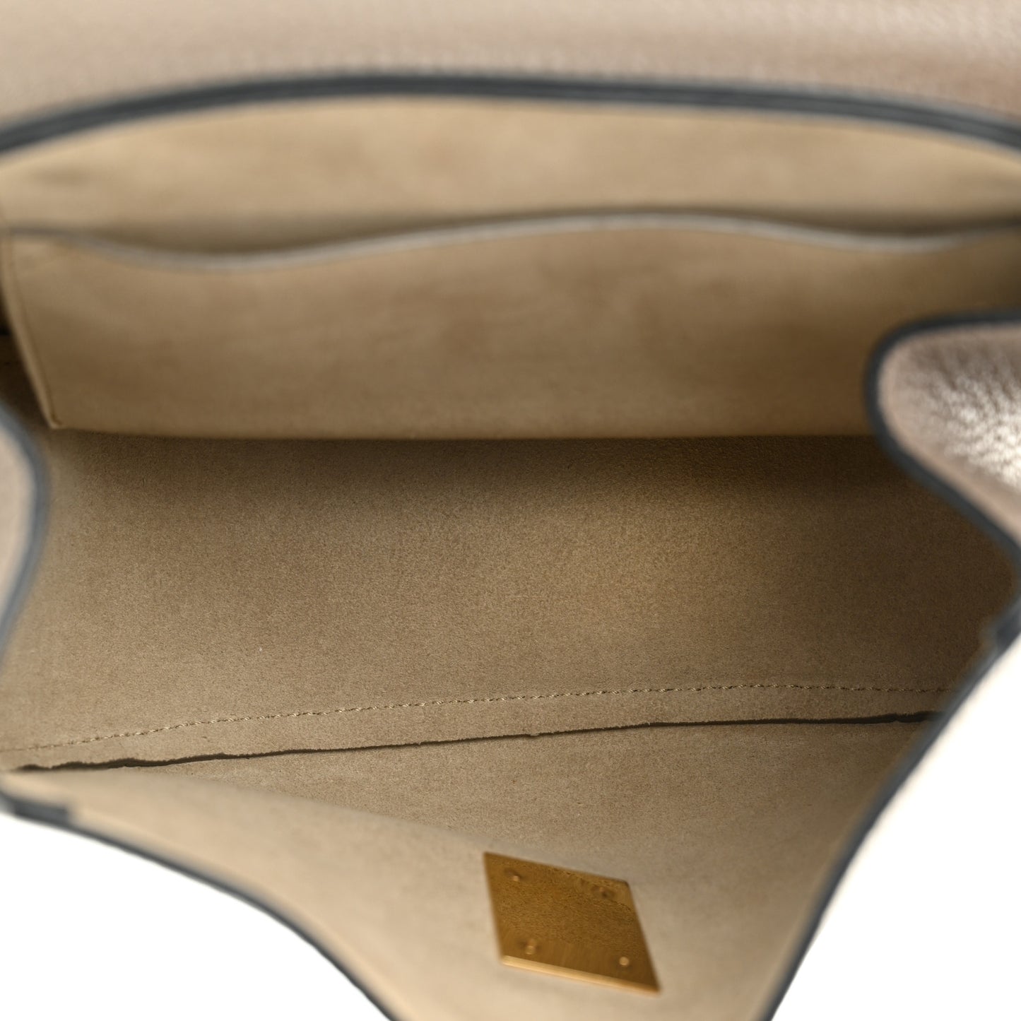 Grained Lambskin Mini Drew Shoulder Bag Motty Grey