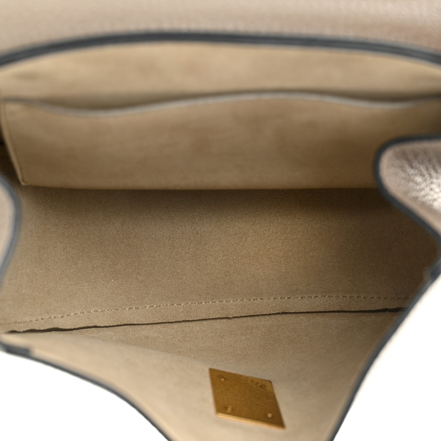 Chloe Grained Lambskin Mini Drew Shoulder Bag Motty Grey 5 of 9