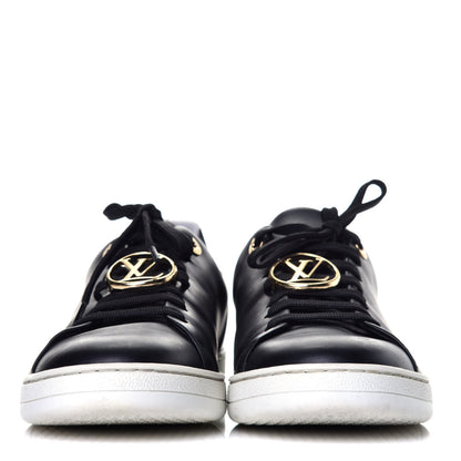 Louis Vuitton Calfskin Frontrow Sneakers 39 Black 2 of 8