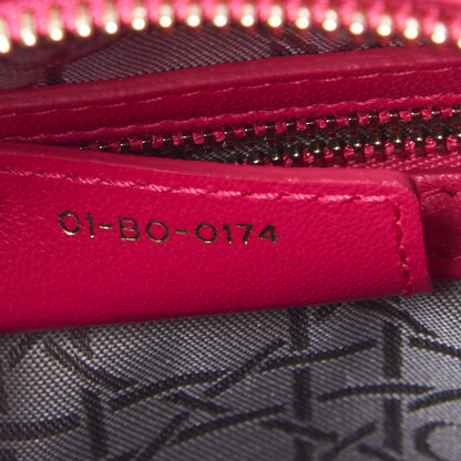 Christian Dior Lambskin Cannage Medium Lady Dior Fuchsia 6 of 8
