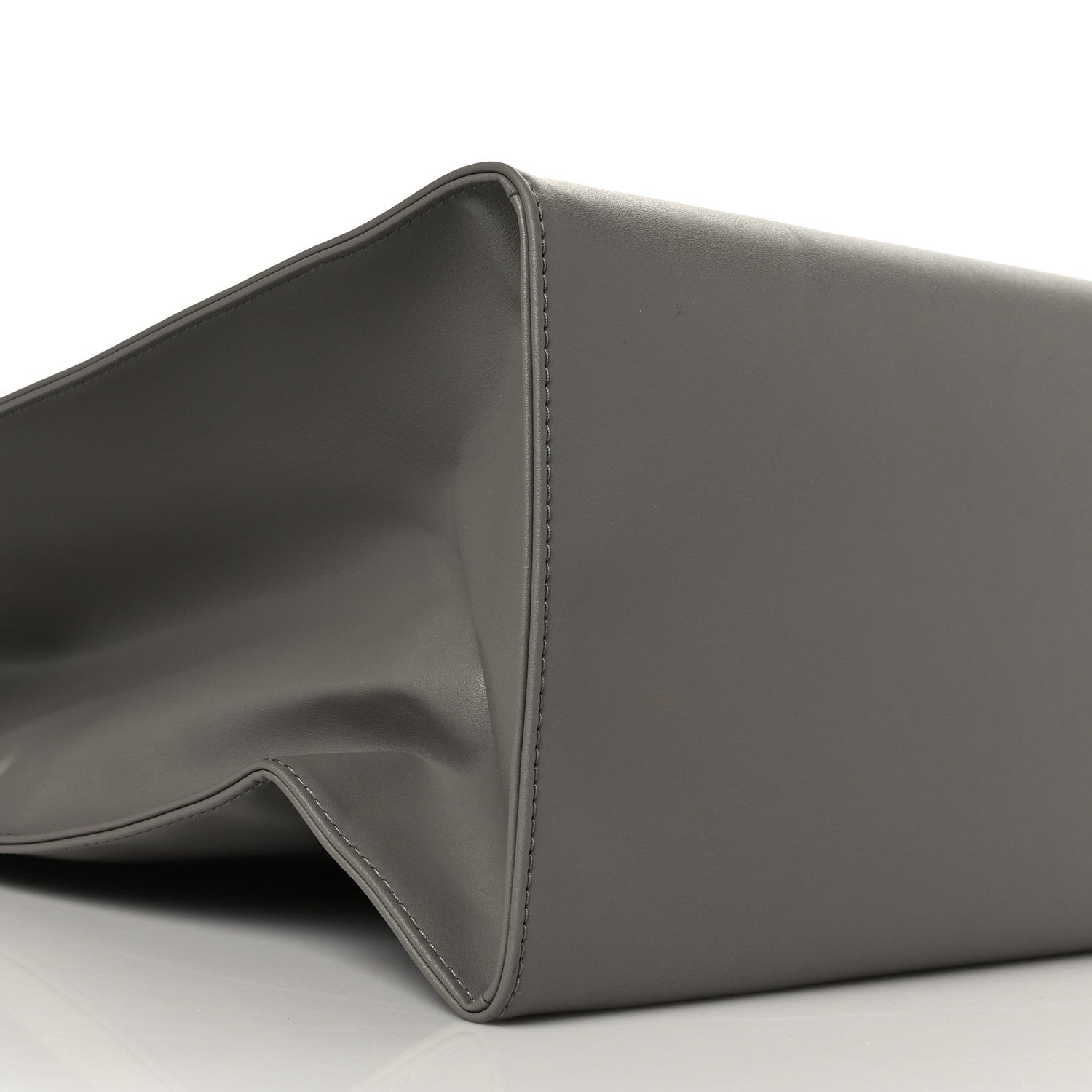 Telfar Vegan Leather Large Shopping Bag Grey 7 of 8