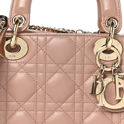 Christian Dior Lambskin Cannage Mini Lady Dior Blush 8 of 11