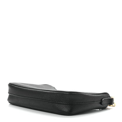Prada Saffiano Lux Mini Shoulder Bag Black 11 of 14