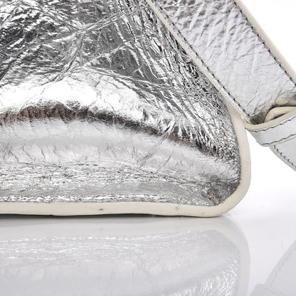 Christian Dior Metallic Calfskin Medium Diorever Flap Silver 13 of 13