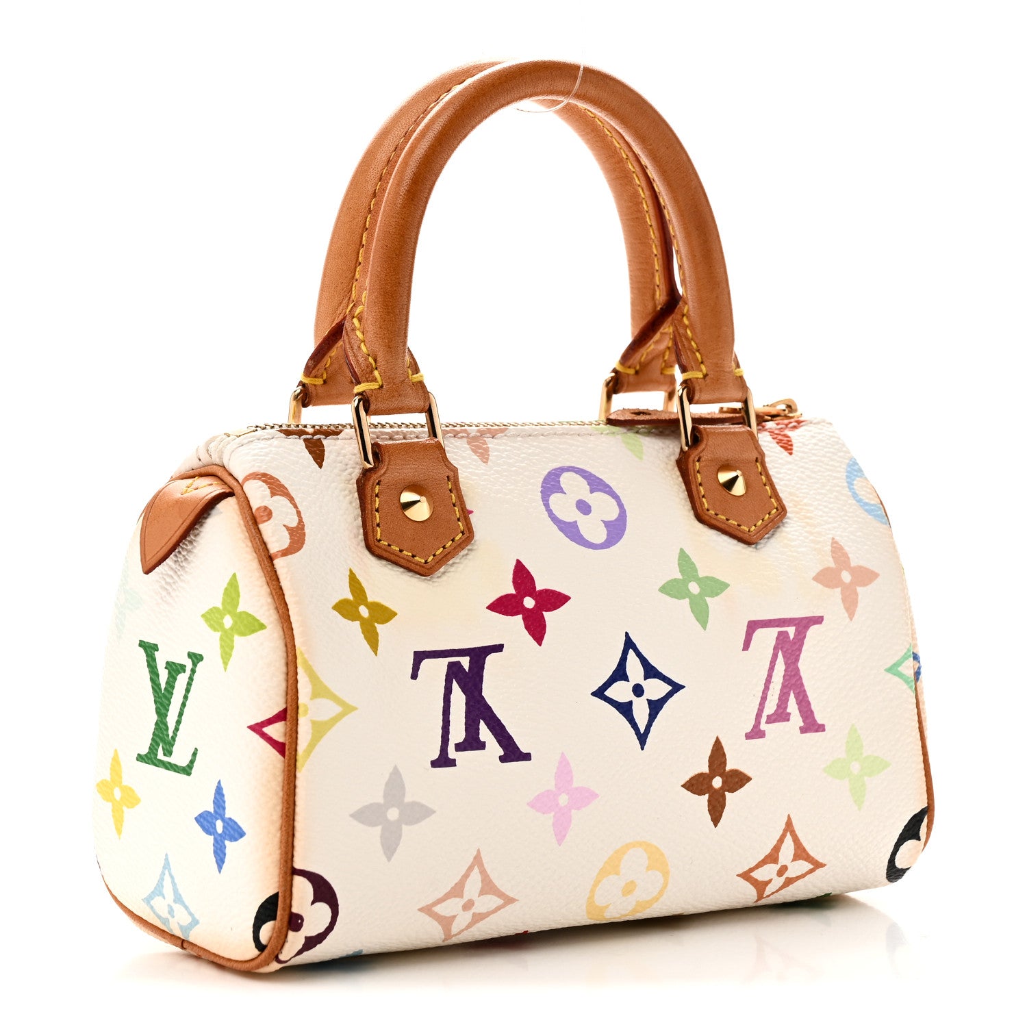 Louis Vuitton Monogram Multicolor Mini Sac HL Speedy White 3 of 10