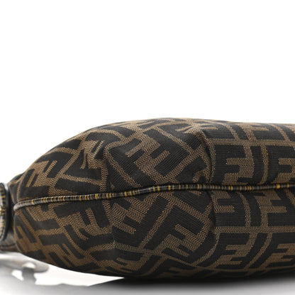 Fendi Zucca Vitello Elite Small Chef Hobo Tobacco Moro Giallo 9 of 12