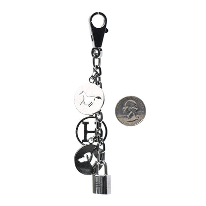 Hermes Palladium Breloque Bag Charm Silver 2 of 3