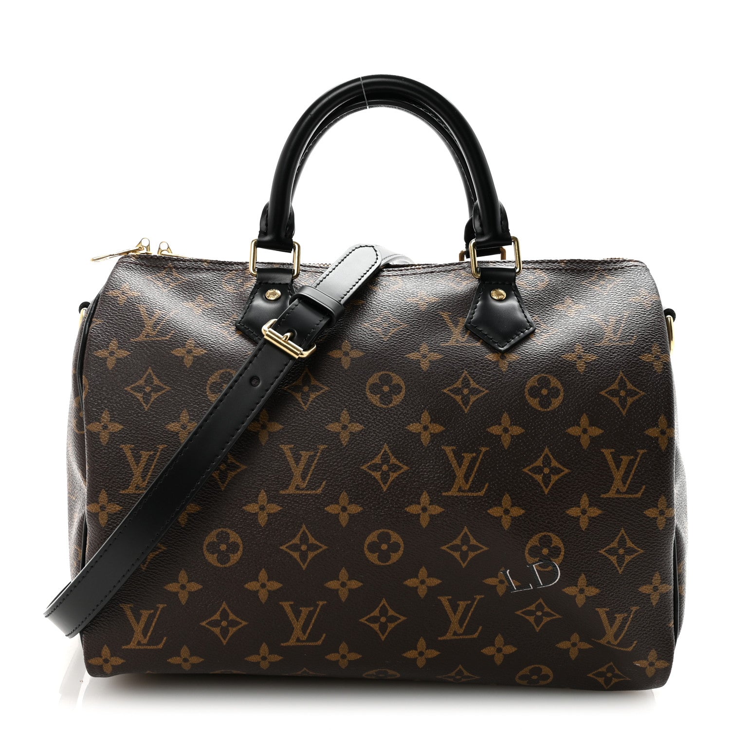 Louis Vuitton Monogram My World Tour Speedy Bandouliere 30 Black 1 of 10
