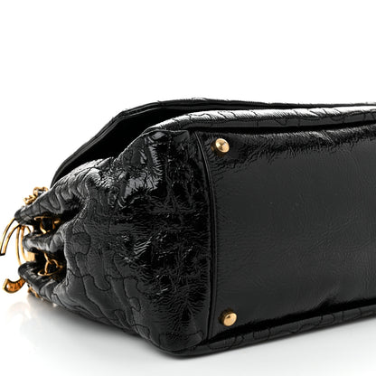 Chanel Patent Puzzle Accordion Flap Bag Black 9 of 10