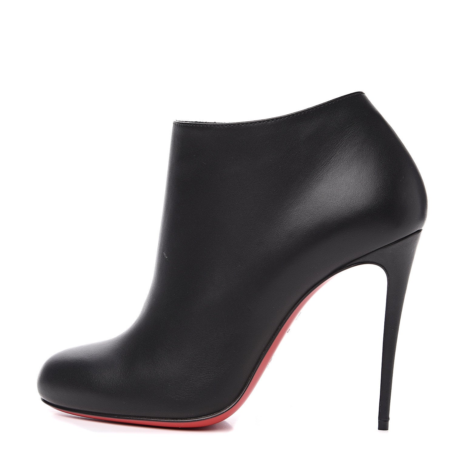 Christian Louboutin Calfskin Bellissima 100 Ankle Boots 37.5 Black 1 of 9