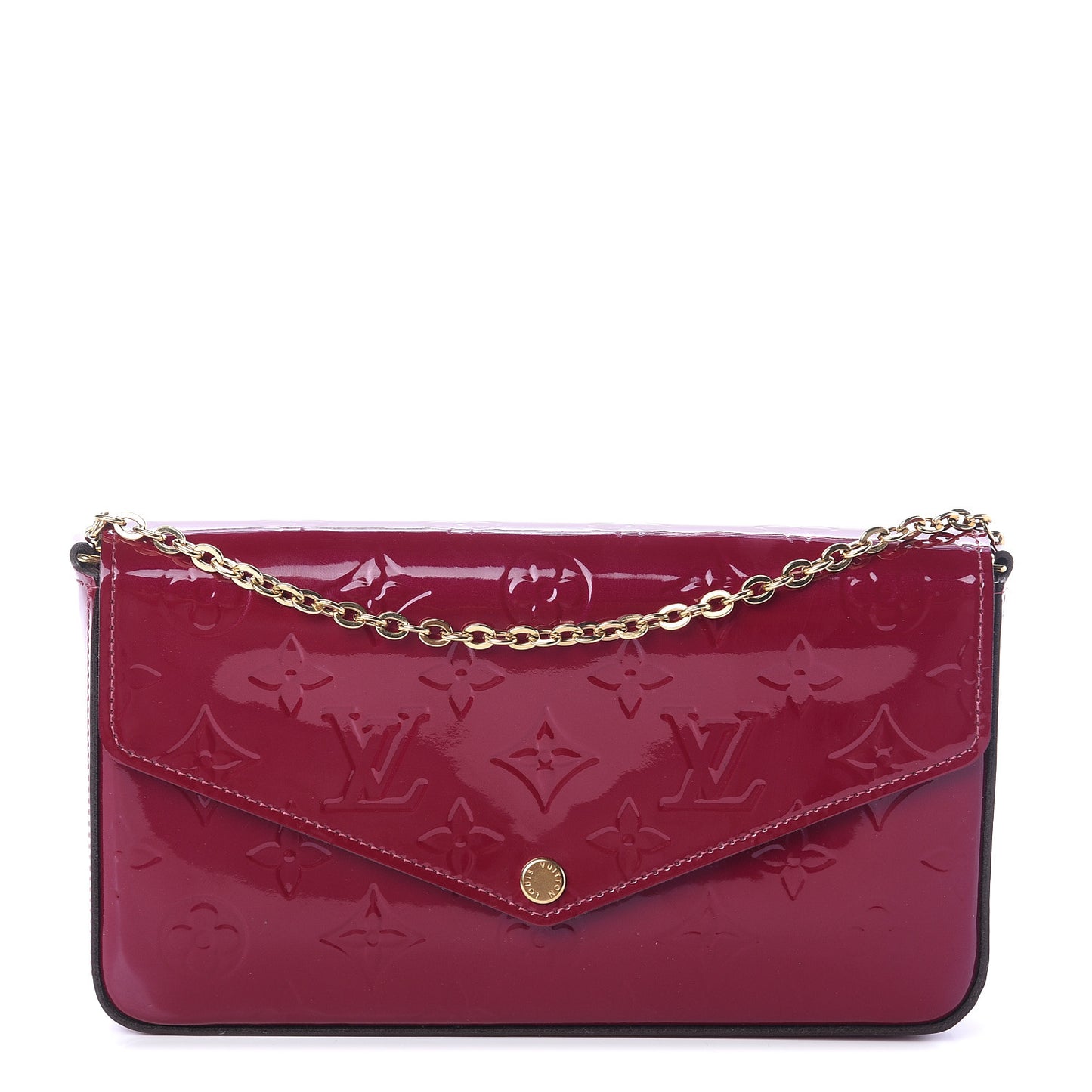Vernis Felicie Chain Wallet Magenta