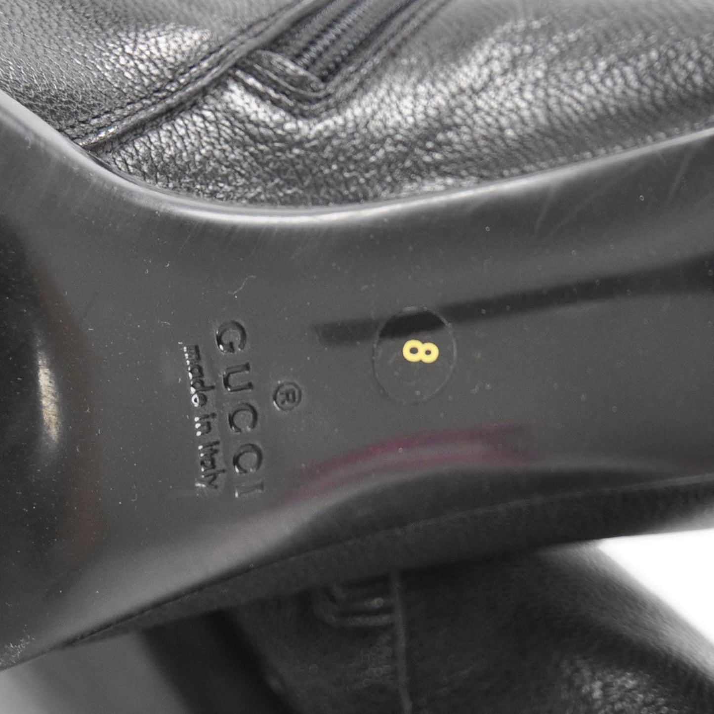 Leather Ankle Boots 8 Black