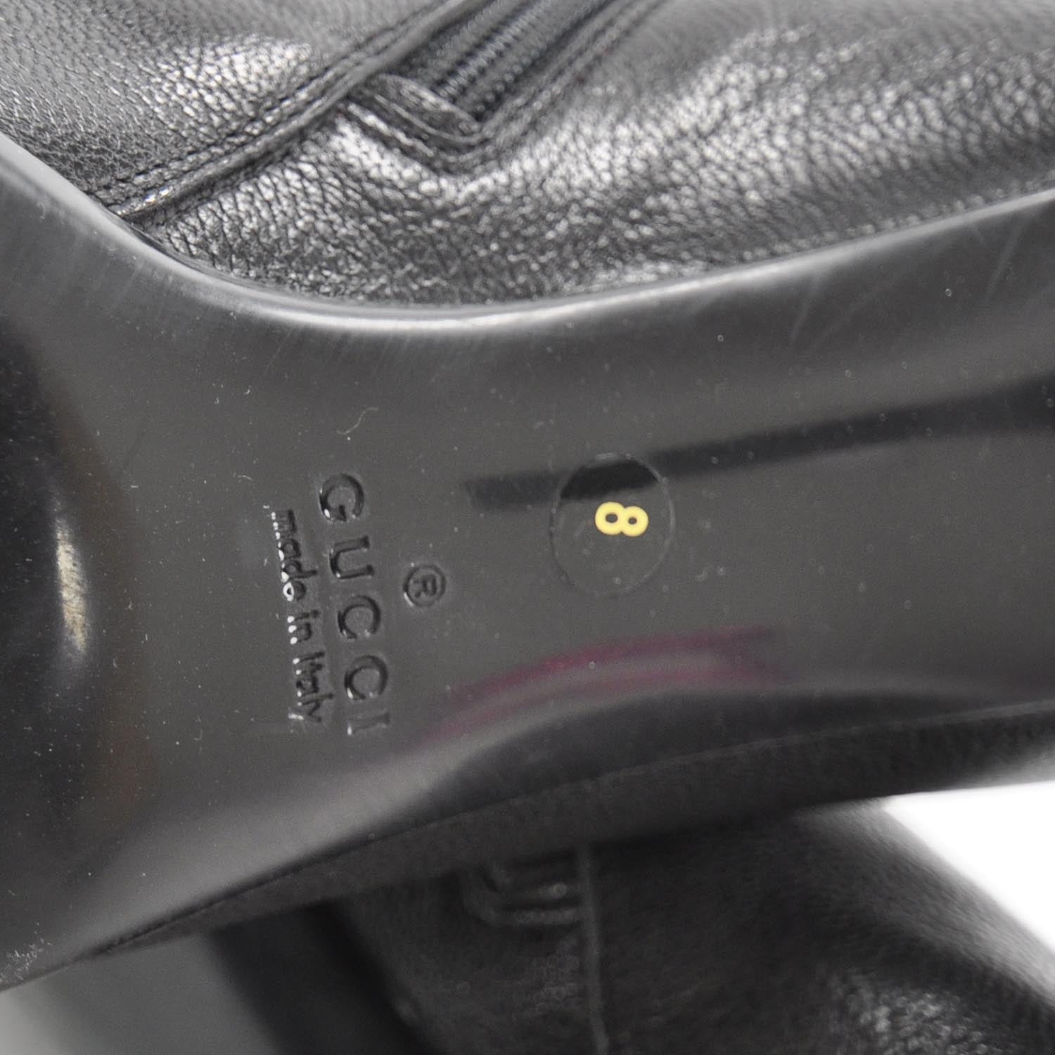 Gucci Leather Ankle Boots 8 Black 7 of 8