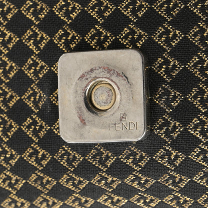 Fendi Micro Zucchino Forever Mini Mama Baguette Black Gold 10 of 10