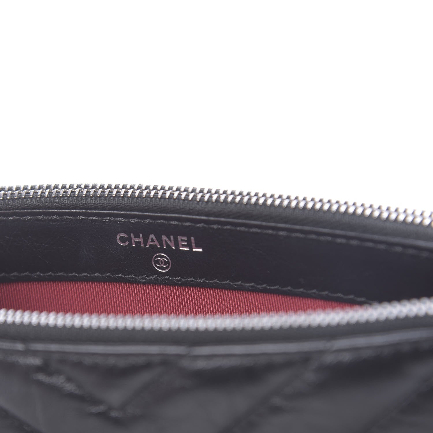 Chanel Aged Calfskin Chevron Quilted Small Gabrielle Clutch With Chain Black 7 of 11