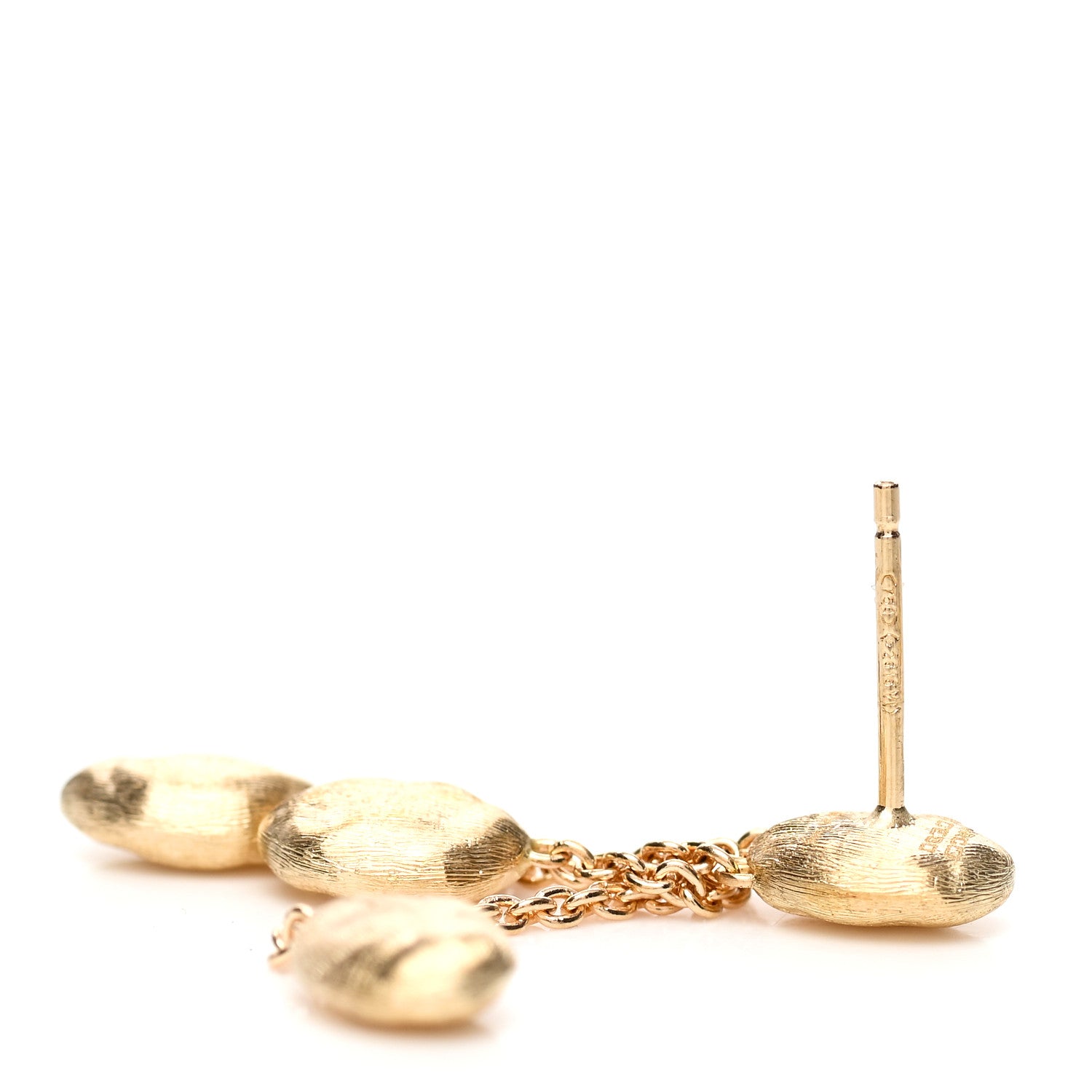 Marco Bicego 18K Yellow Gold Siviglia Three Strand Earrings 4 of 5
