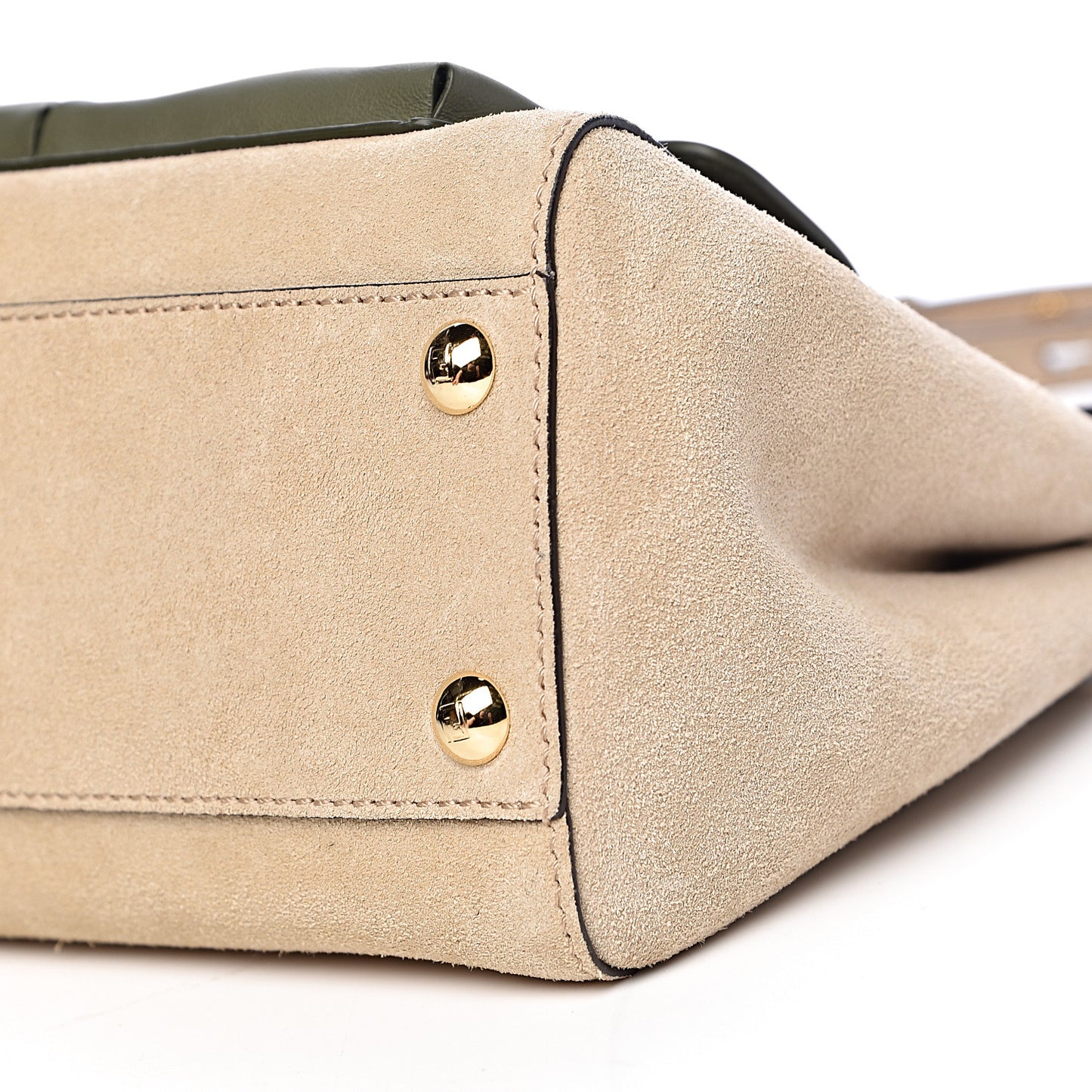 Suede Shiny Nappa Mini Pocket Peekaboo Iconic Satchel Nude Equatore