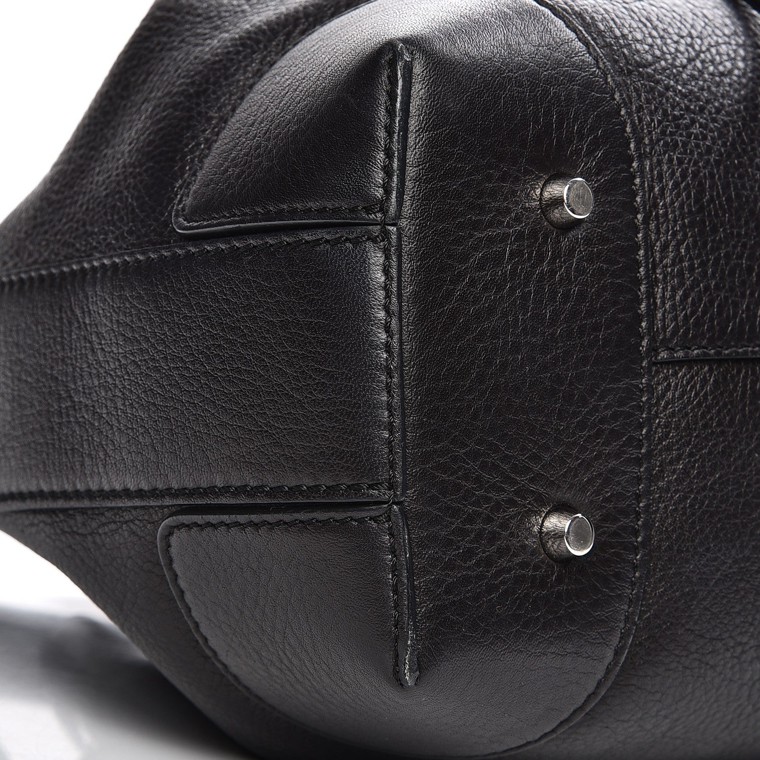 Givenchy Calfskin Small Lucrezia Drawstring Bucket Bag Black 10 of 15