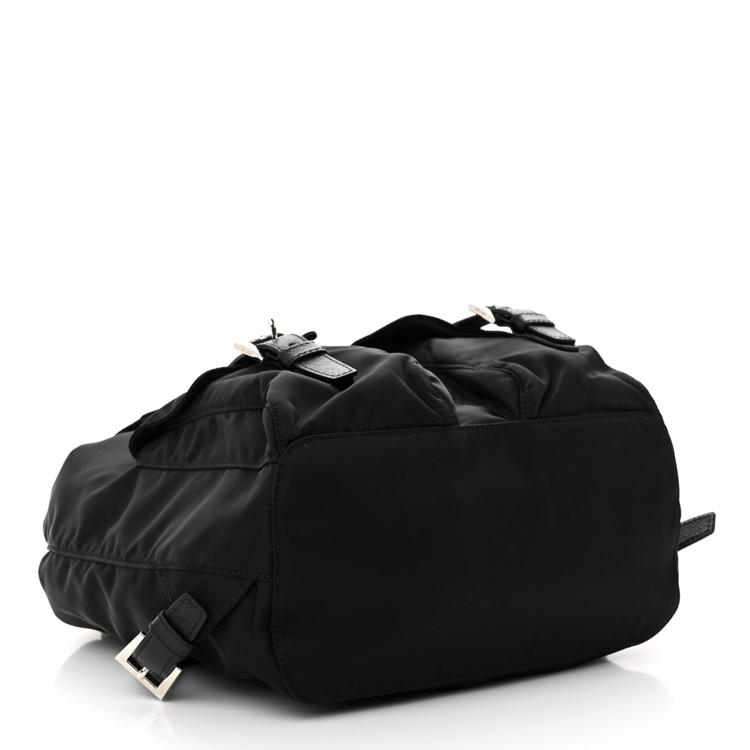 Prada Tessuto Nylon Saffiano Vela Backpack Black 4 of 9