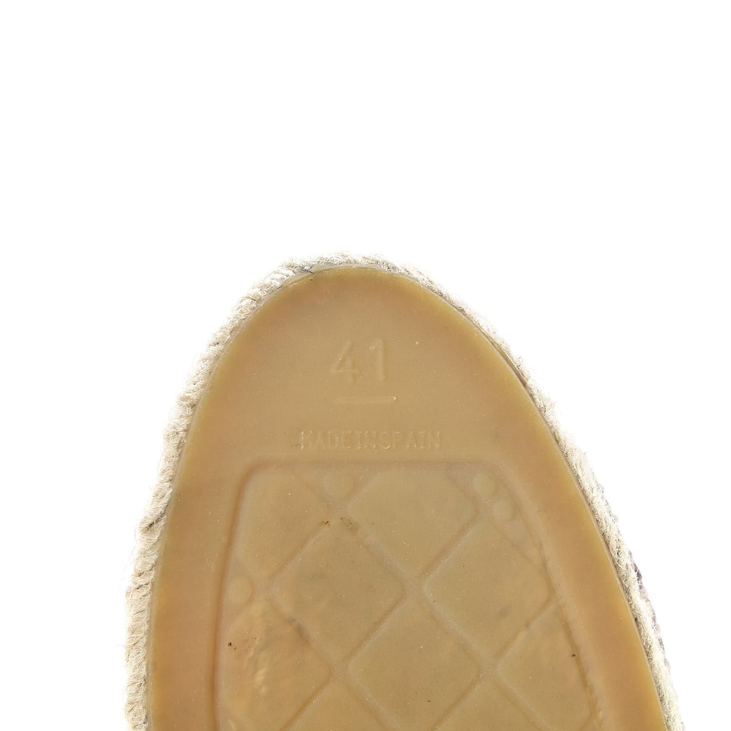 Lambskin CC Espadrilles 41 Light Pink